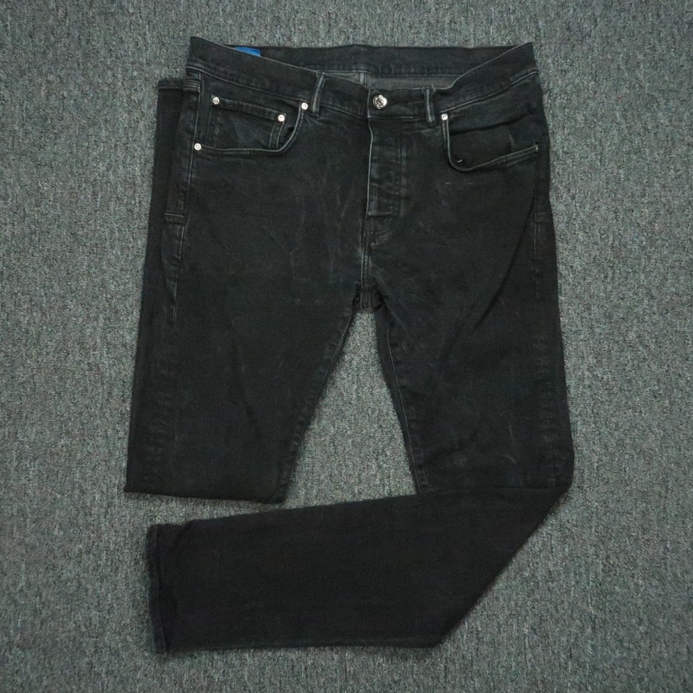 Purple Brand Jeans Mens 36x34 Black P001 5 Pocket Limited Edition‎ Button Fly
